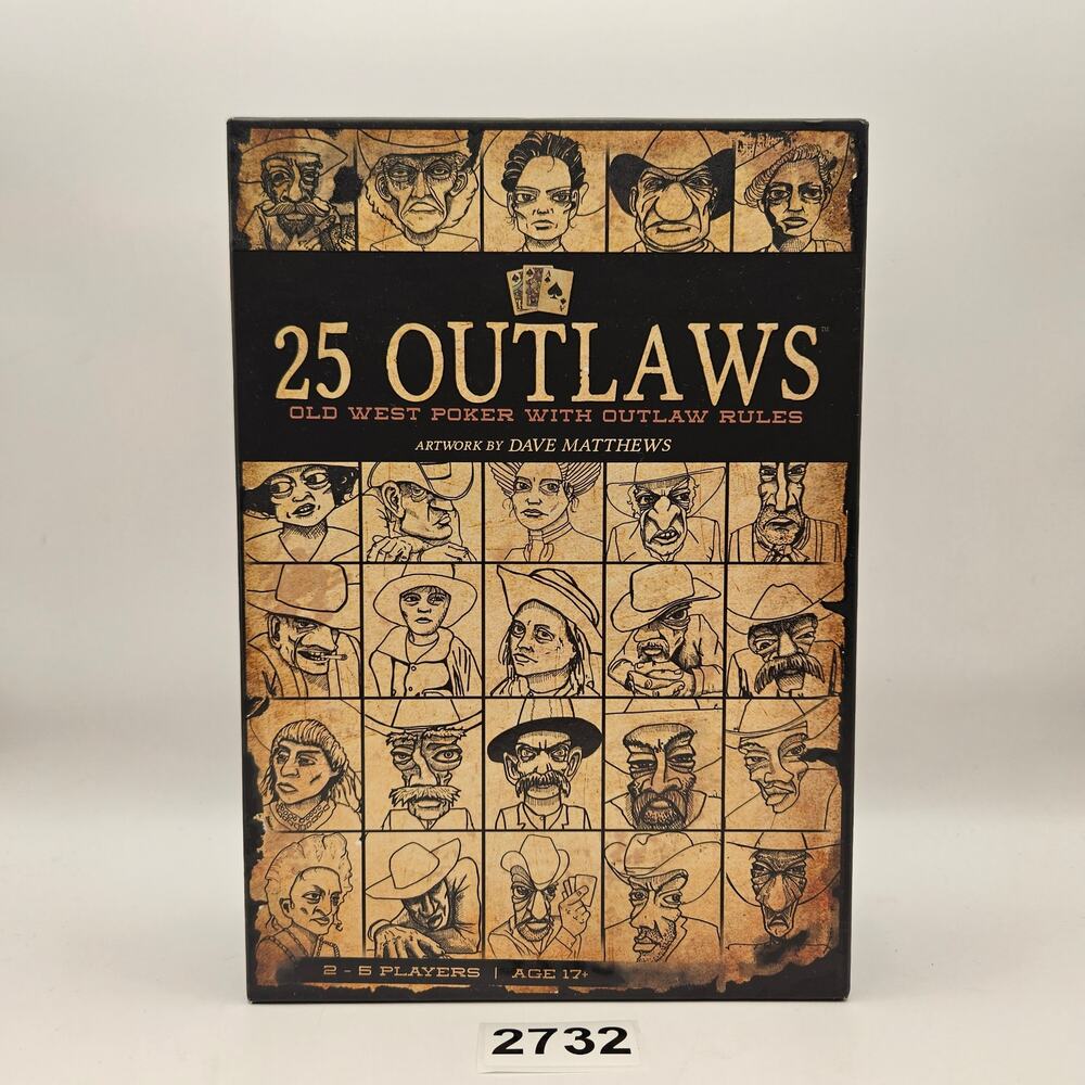 25 OUTLAWS OLD WEST POKER W OUTLAW RULES POKER CARDS NEW